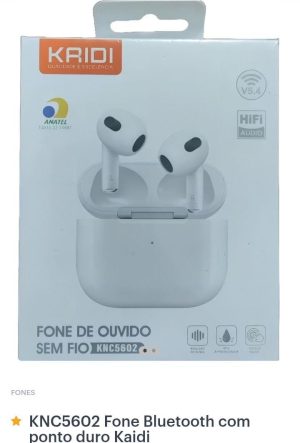 Fone de ouvido Kaidi