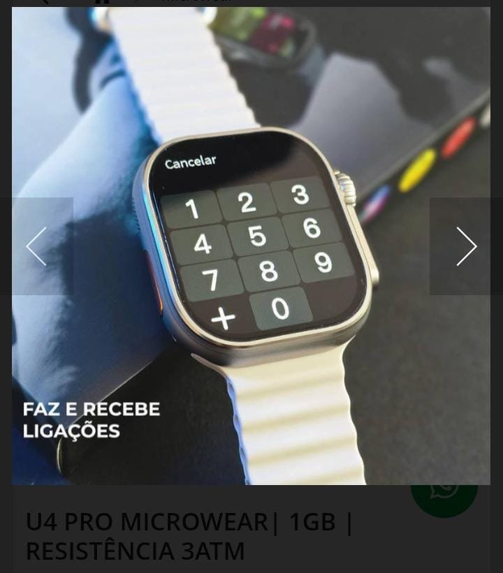 U4 Pro Microwear 1GB ( prova d'água) 3ATM - Imagem 6