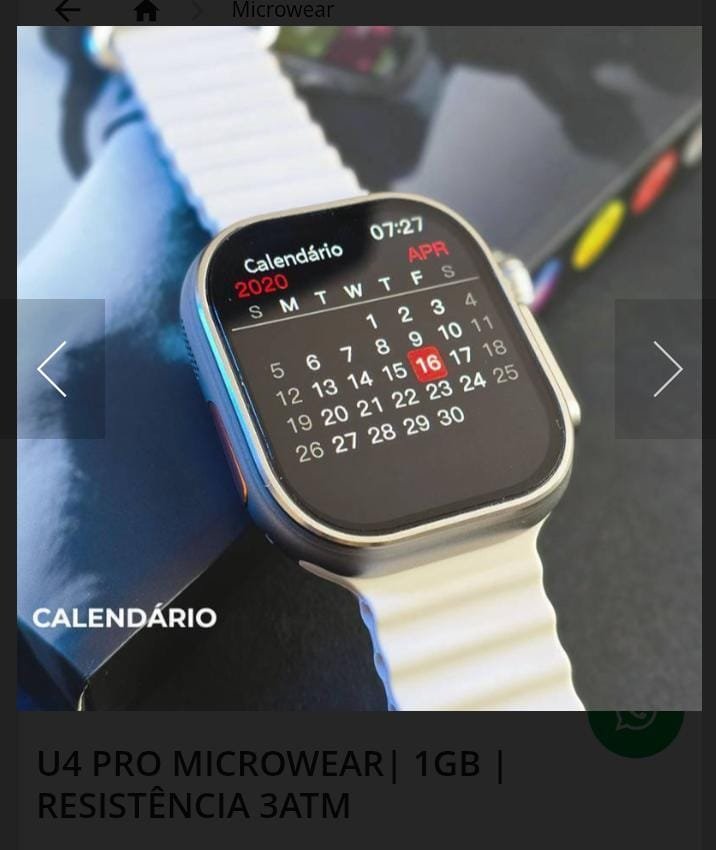 U4 Pro Microwear 1GB ( prova d'água) 3ATM - Imagem 5