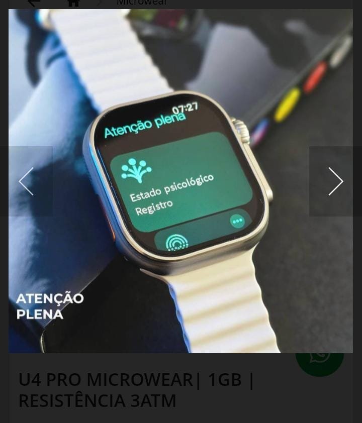 U4 Pro Microwear 1GB ( prova d'água) 3ATM - Imagem 5